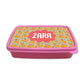 Personalized Snack Box for Kids Plastic Lunch Box for Girls -Yellow Kitty Cat Nutcase