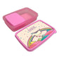 Personalised Snack Box for Kids Plastic Lunch Box for Girls - Rainbow Nutcase