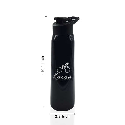 Custom Printed Water Bottle with Engraving Name for School Office use - Cycling