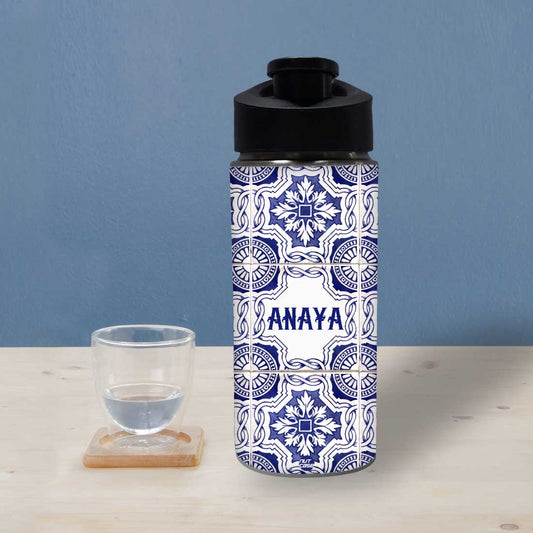 Custom Bottle With Name - Morocco Mosaic