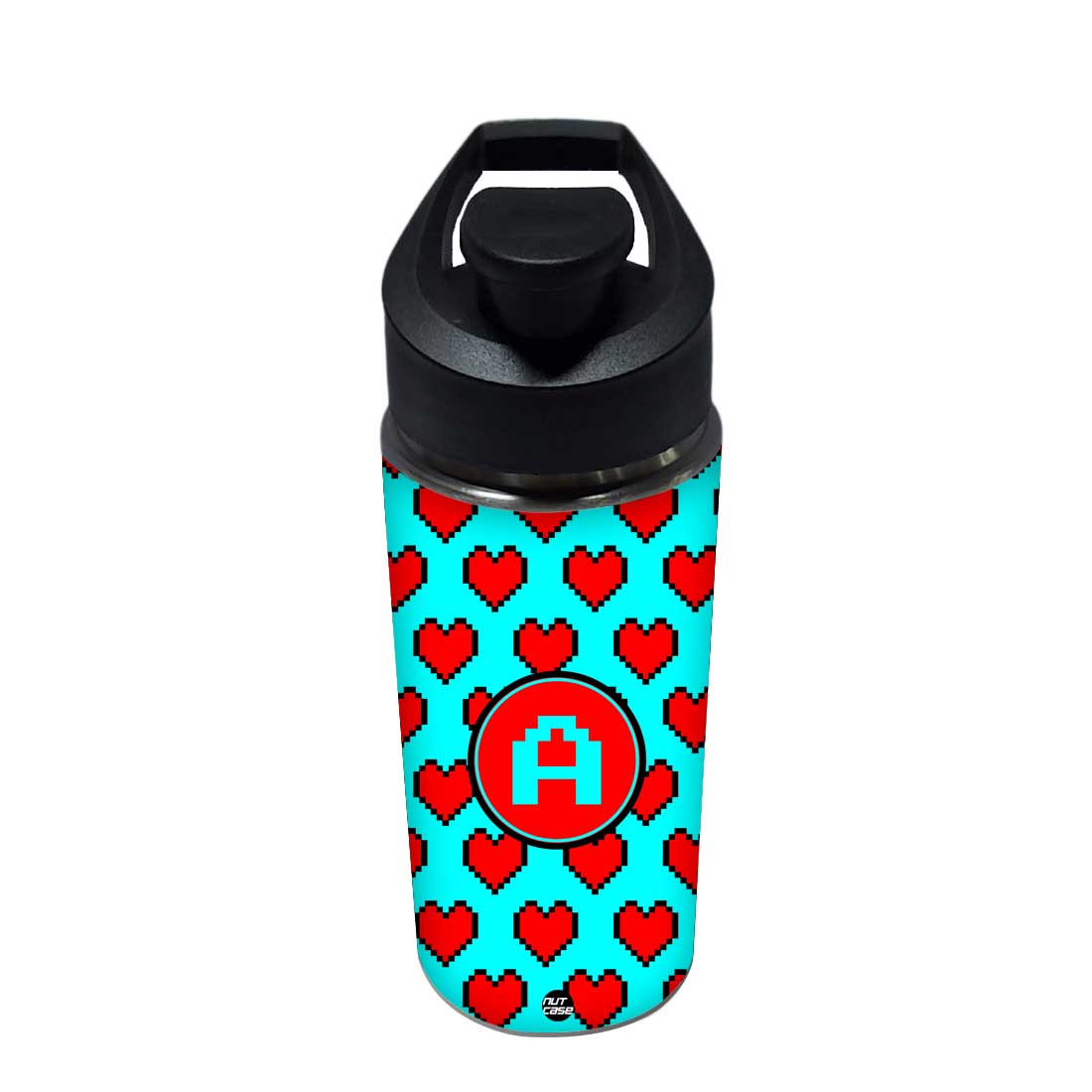 Personalized Bottle With Name - Red Heart Nutcase