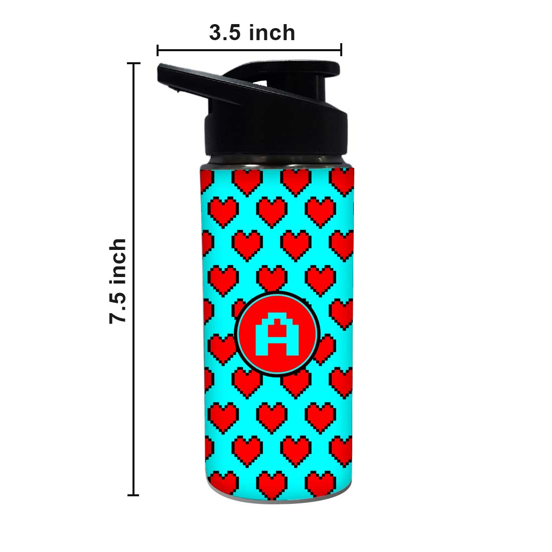 Personalized Bottle With Name - Red Heart Nutcase