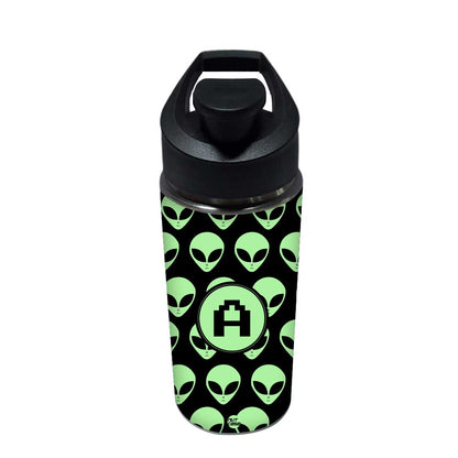 Kids Water Bottle Customised With Name - Alien Nutcase