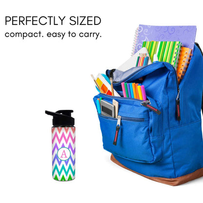 Personalized Bottle With Name - Multicolor Strips Nutcase