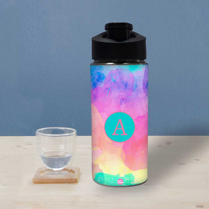 Personalised Bottle With Name - Watercolor Nutcase