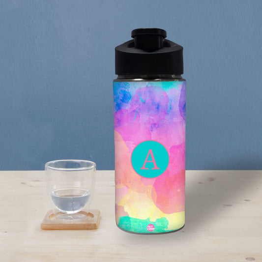 Personalised Bottle With Name - Watercolor Nutcase