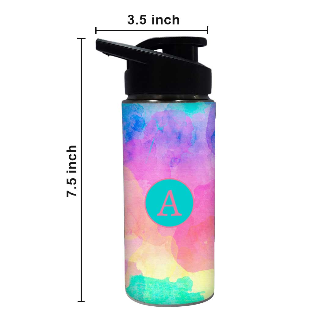 Personalised Bottle With Name - Watercolor Nutcase