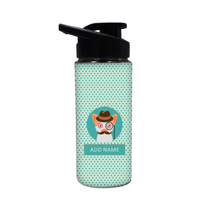 Cute Water Bottle For Kids Personalized - Spy Cat Nutcase