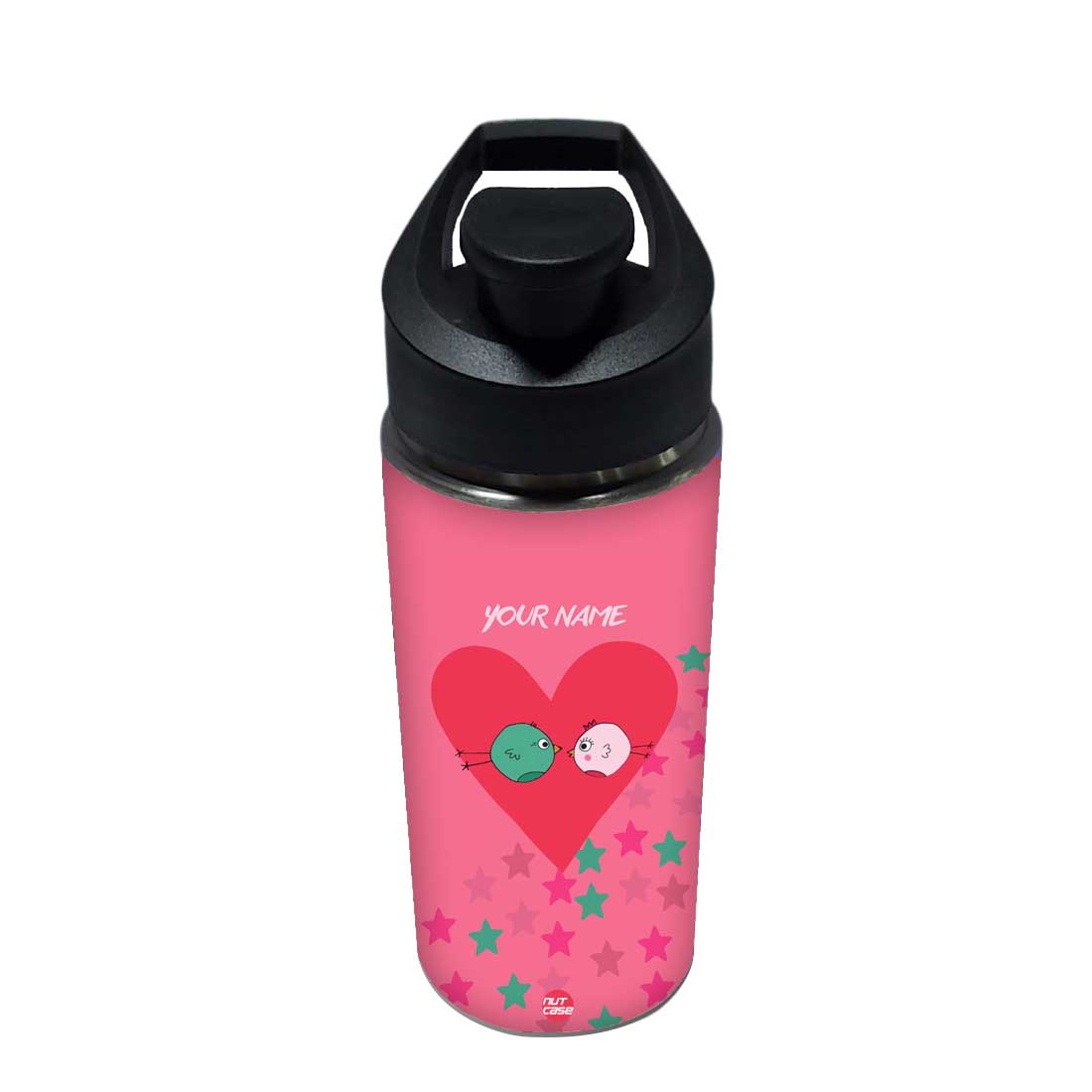Personalized Bottle With Name - Cute Bird Nutcase