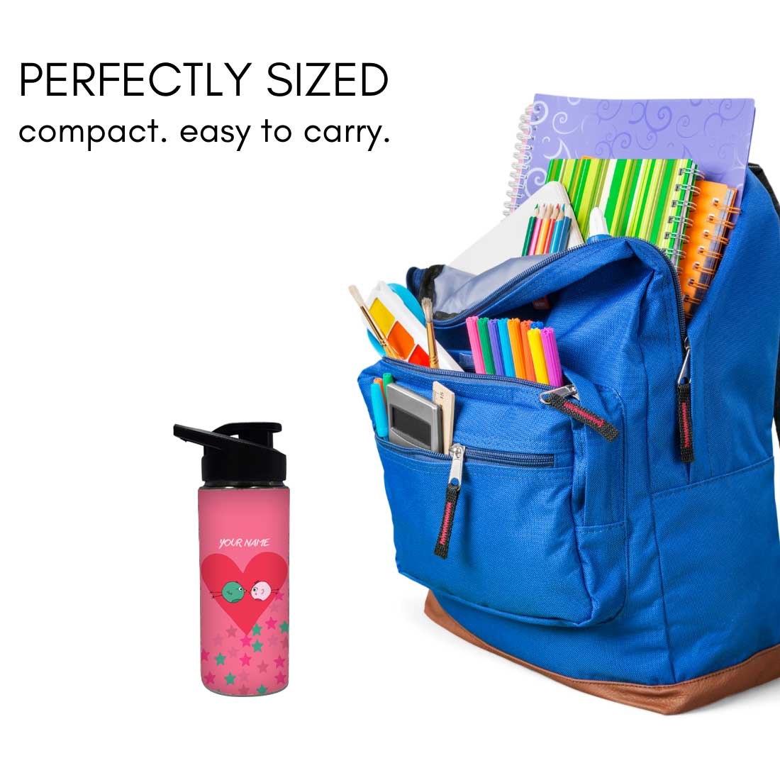 Personalized Bottle With Name - Cute Bird Nutcase