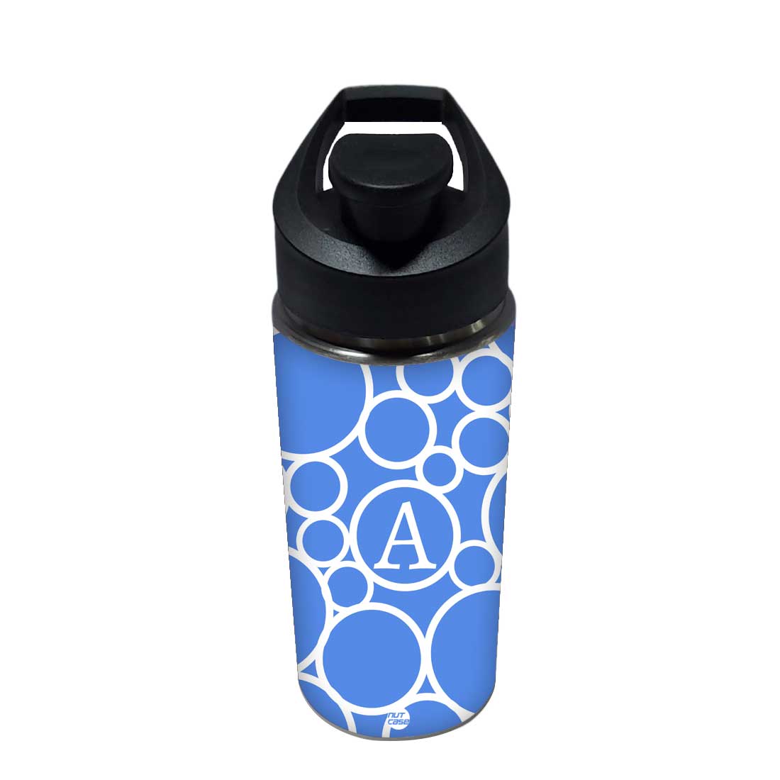 Personalized Bottle With Name - White Circle Nutcase
