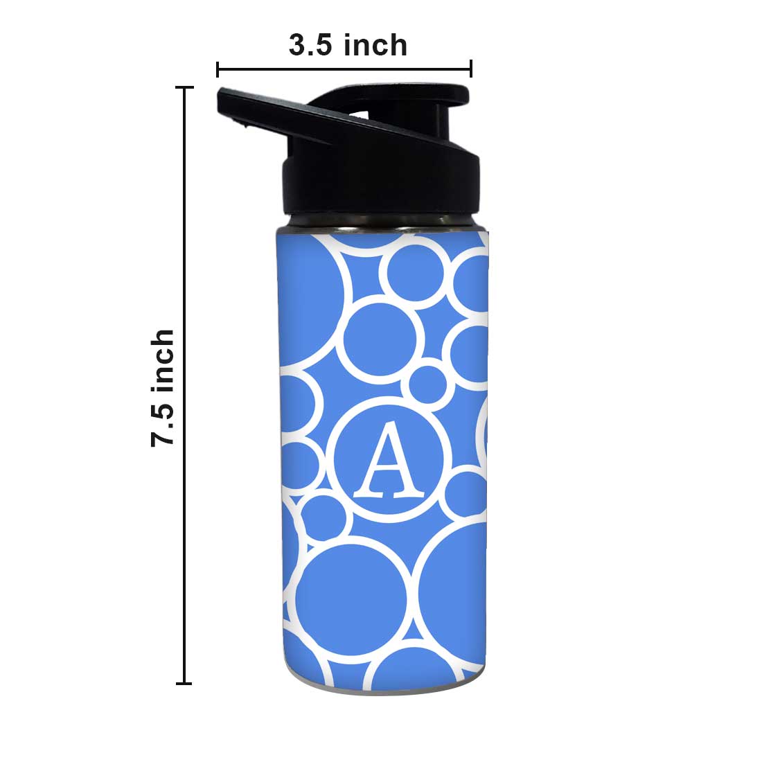 Personalized Bottle With Name - White Circle Nutcase