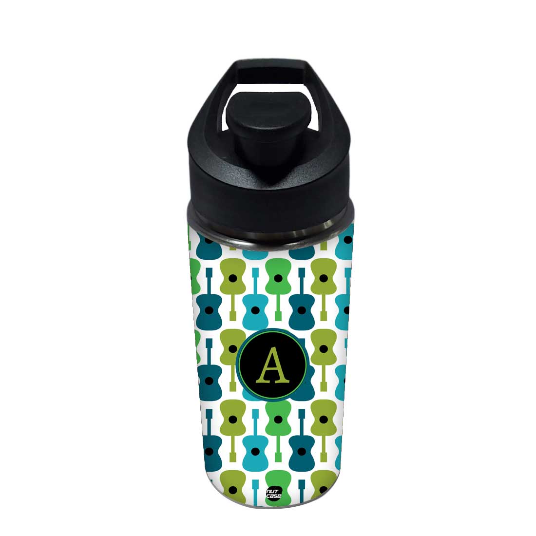 Personalized Bottle With Name - Guitar Nutcase