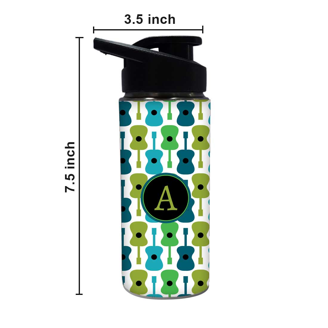 Personalized Bottle With Name - Guitar Nutcase