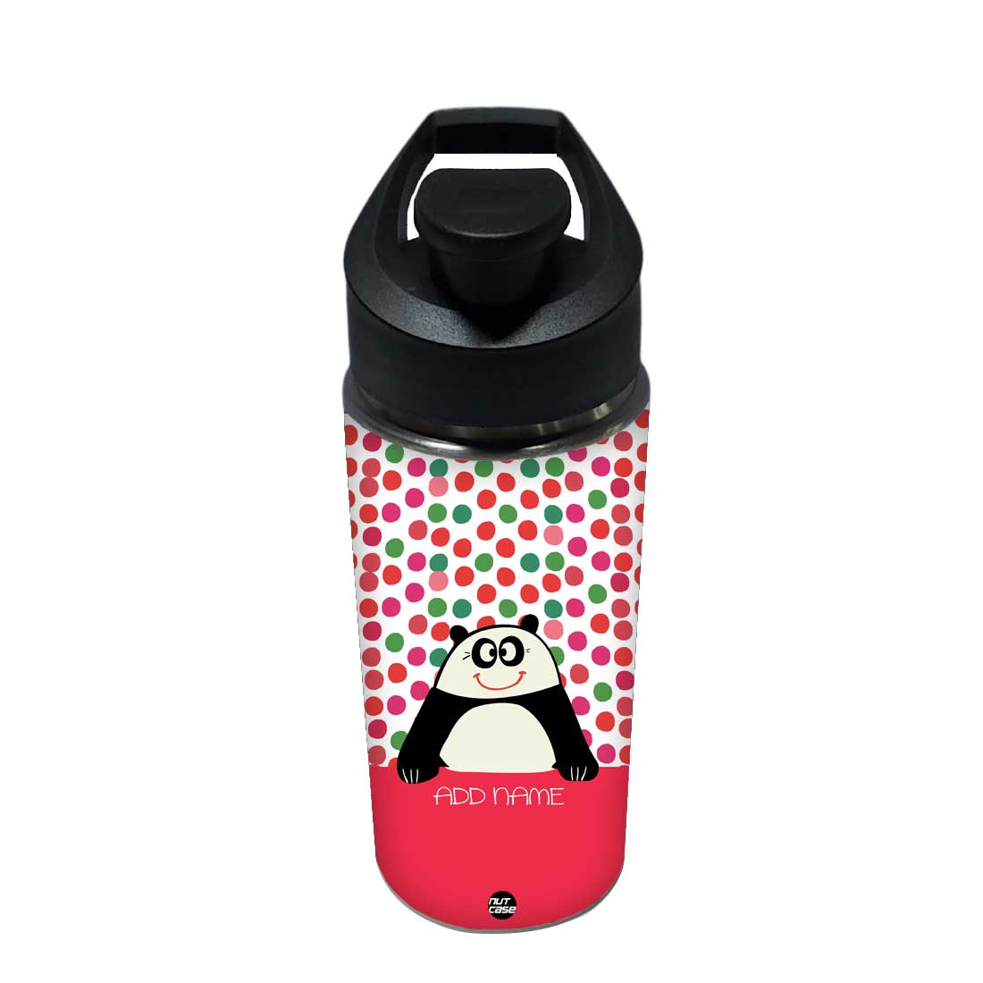 Personalized Sipper Bottle For Kids - Cute Panda Nutcase