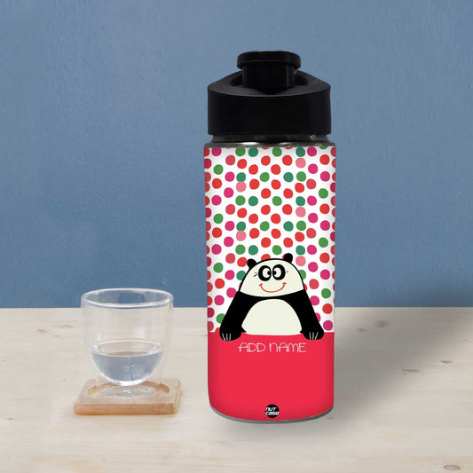 Personalized Sipper Bottle For Kids - Cute Panda Nutcase
