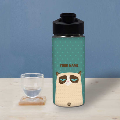Personalized Water Bottle With Name - Lazy Cat Nutcase