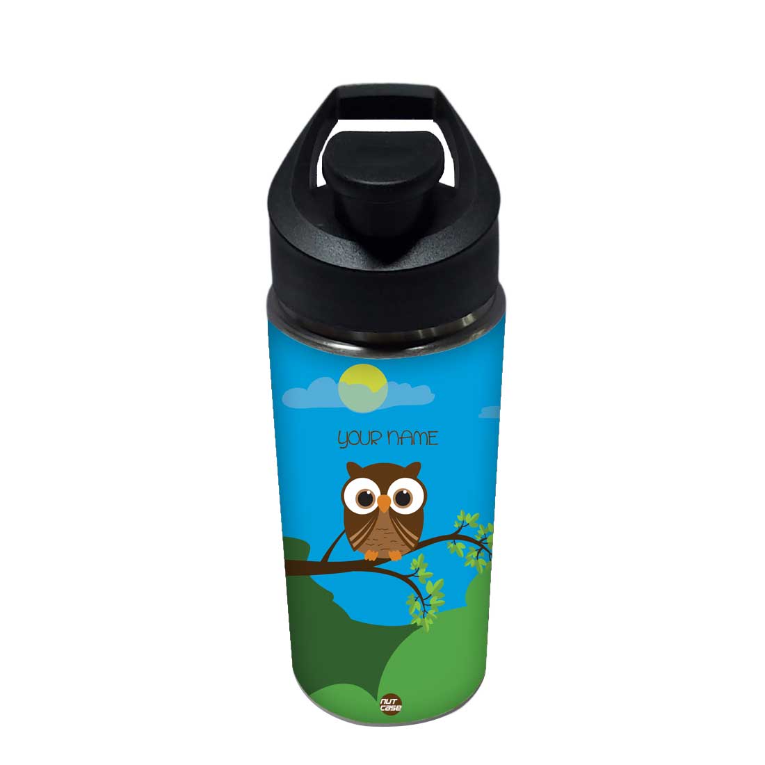 Customized Bottle With Name- Night Owl Nutcase