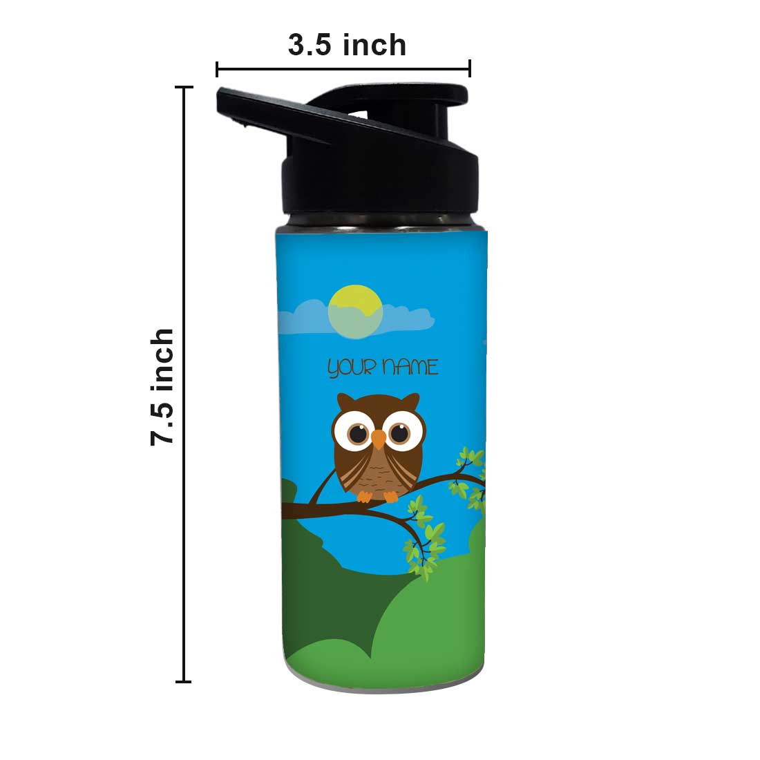 Customized Bottle With Name- Night Owl Nutcase