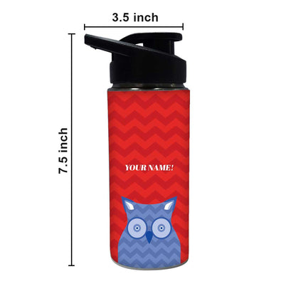 Personalized Bottle With Name - Owlsome Nutcase