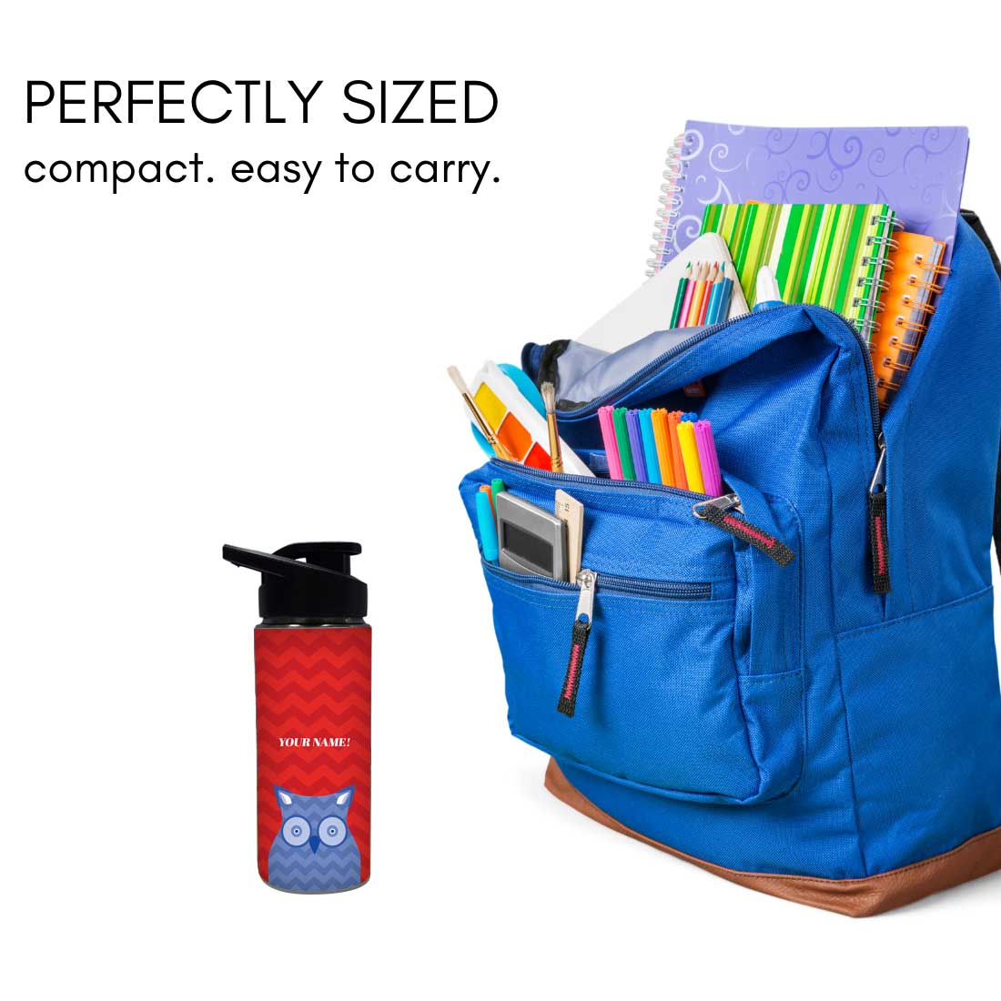 Personalized Bottle With Name - Owlsome Nutcase