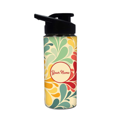 Customized Bottle with Name Sipper Bottles-Vintage Floral Nutcase