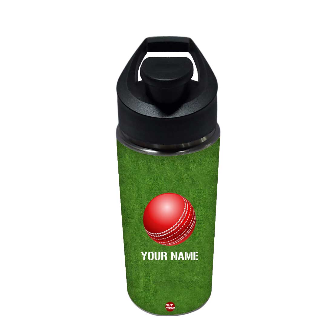 Personalized Sports Bottles Custom Sipper Bottle-Cricket Ball Nutcase