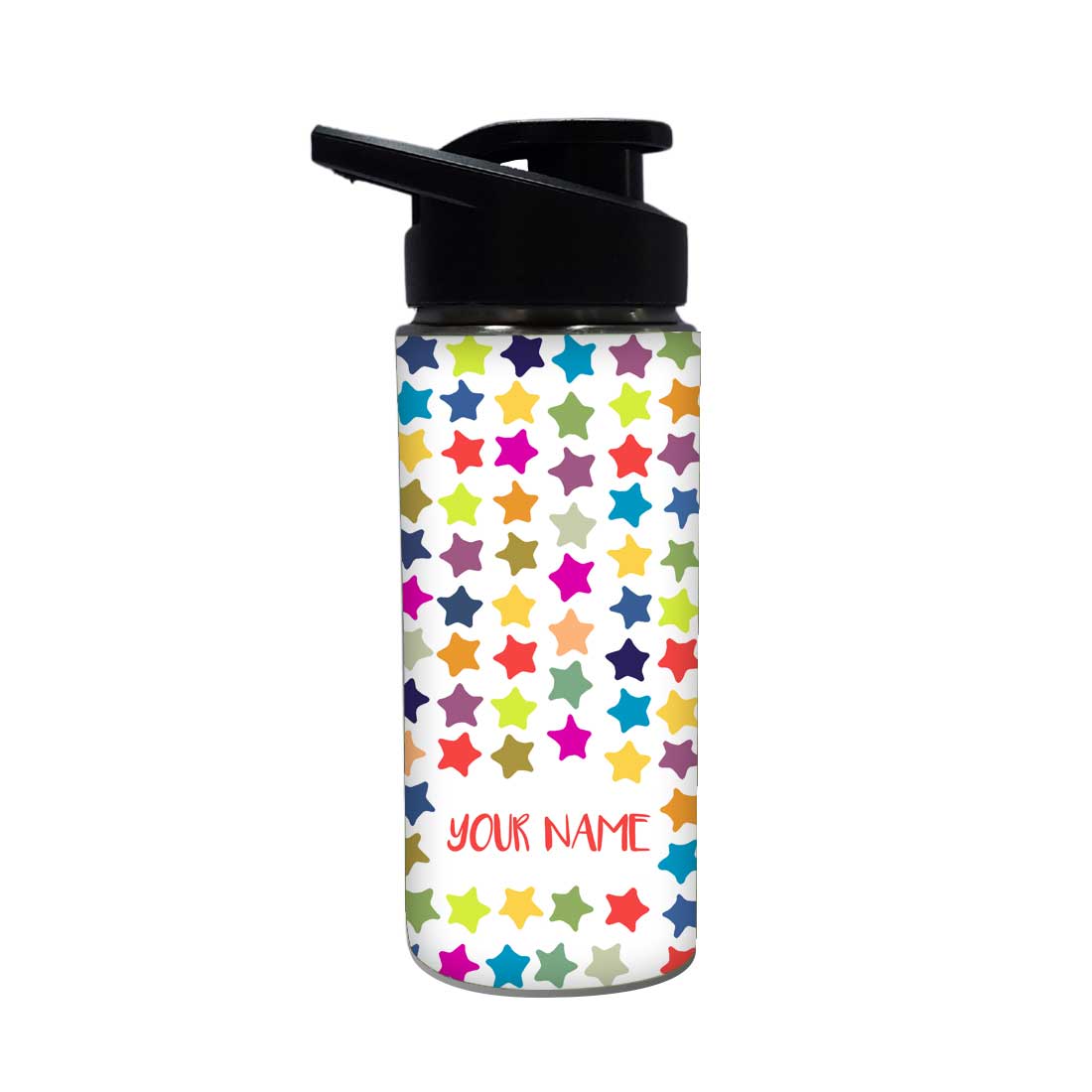 Personalized Bottle With Name - Multicolor Star Nutcase