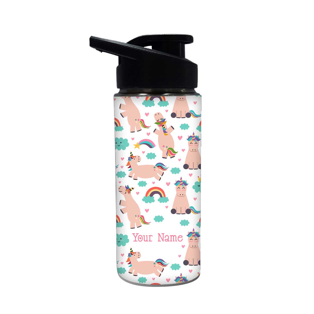 Customized Bottle with Name Sipper Bottles for Kids-Unicorn Nutcase
