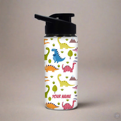 Custom Name Bottle For Kids Sipper Bottles - Cute Dinosaur Nutcase