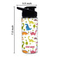 Custom Name Bottle For Kids Sipper Bottles - Cute Dinosaur Nutcase
