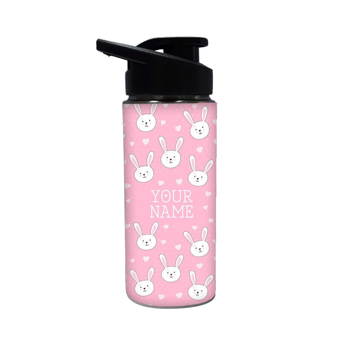 Personalized Bottle With Name - White Rabbit Nutcase