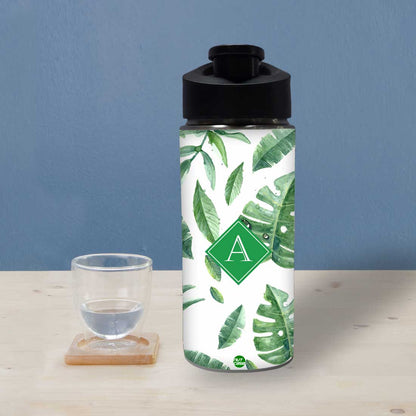 Personalised Sipper Bottle For Kids - Beautiful Leaf Nutcase