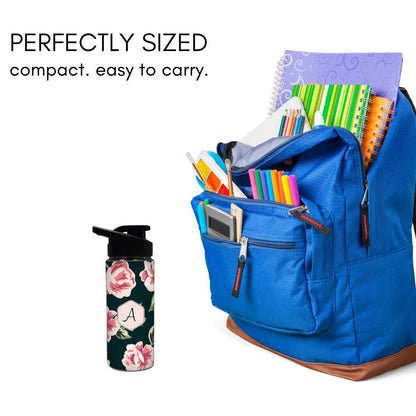 Customized  Sipper Bottle With Name - Flower Nutcase