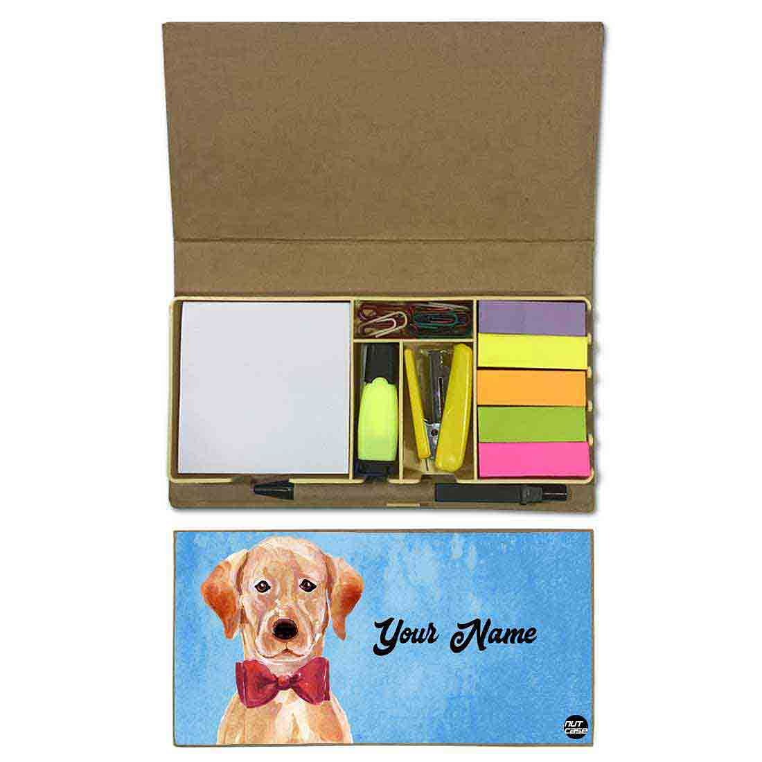 Personalized Stationery Kit Box Organizer for Kids Boy - Loving Dog Nutcase