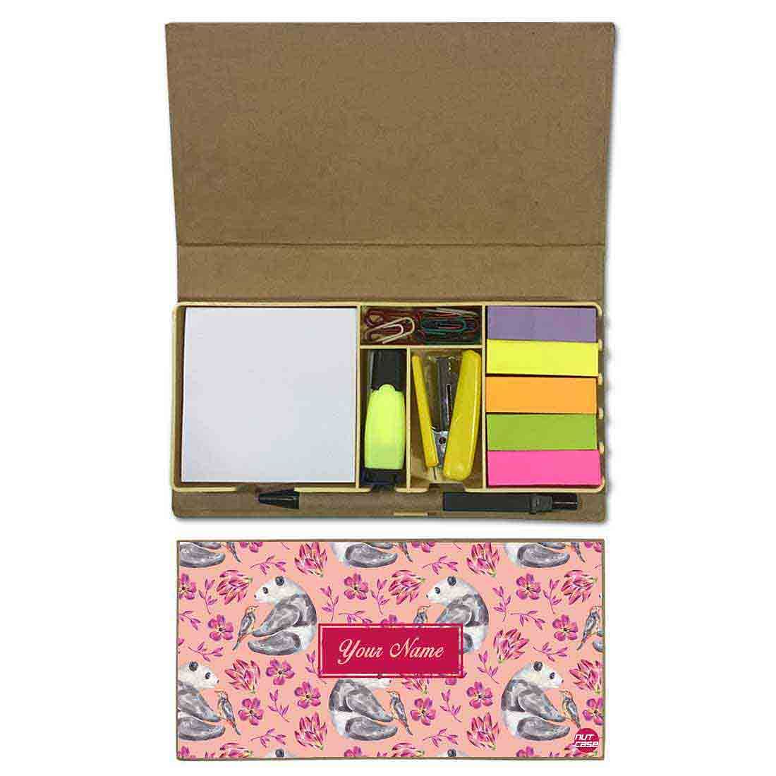 Customized Stationery Gift Set Box Organizer - Panda Nutcase