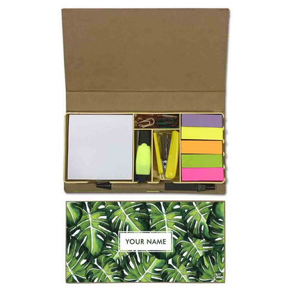 Personalized Stationery Set for Study Table - Monstera Plants Nutcase