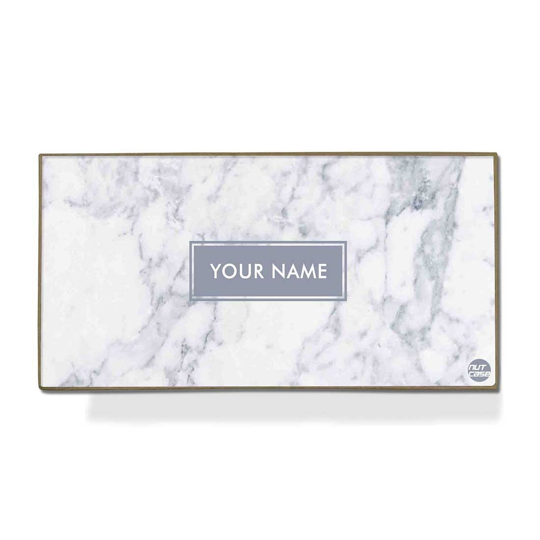 Customized Stationery for Office Desk Organizer - Marble White Nutcase