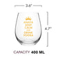 Personalized Modern Drinking Glasses Custom Stemless Vodka Glass With Name - Keep Calm