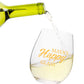 Personalized Stemless Wine Glasses For Women - Happy Glass