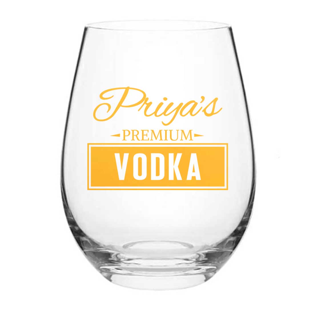 Custom Vodka Shot Glass Cocktail Unique Drinking Glasses - Add Name