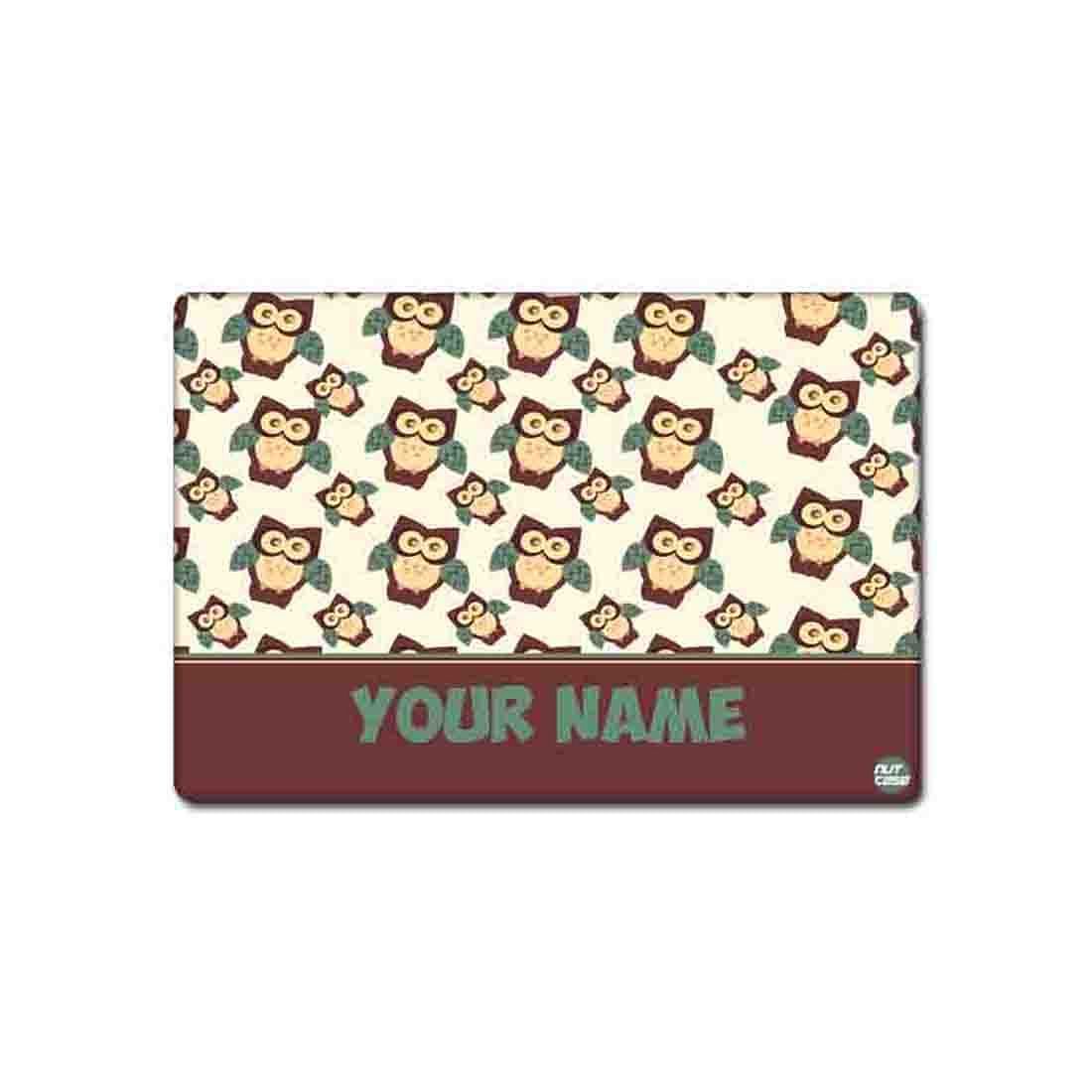 Personalized Place Mat for Kids Dining Table Party Return Gift Ideas - Owl Nutcase
