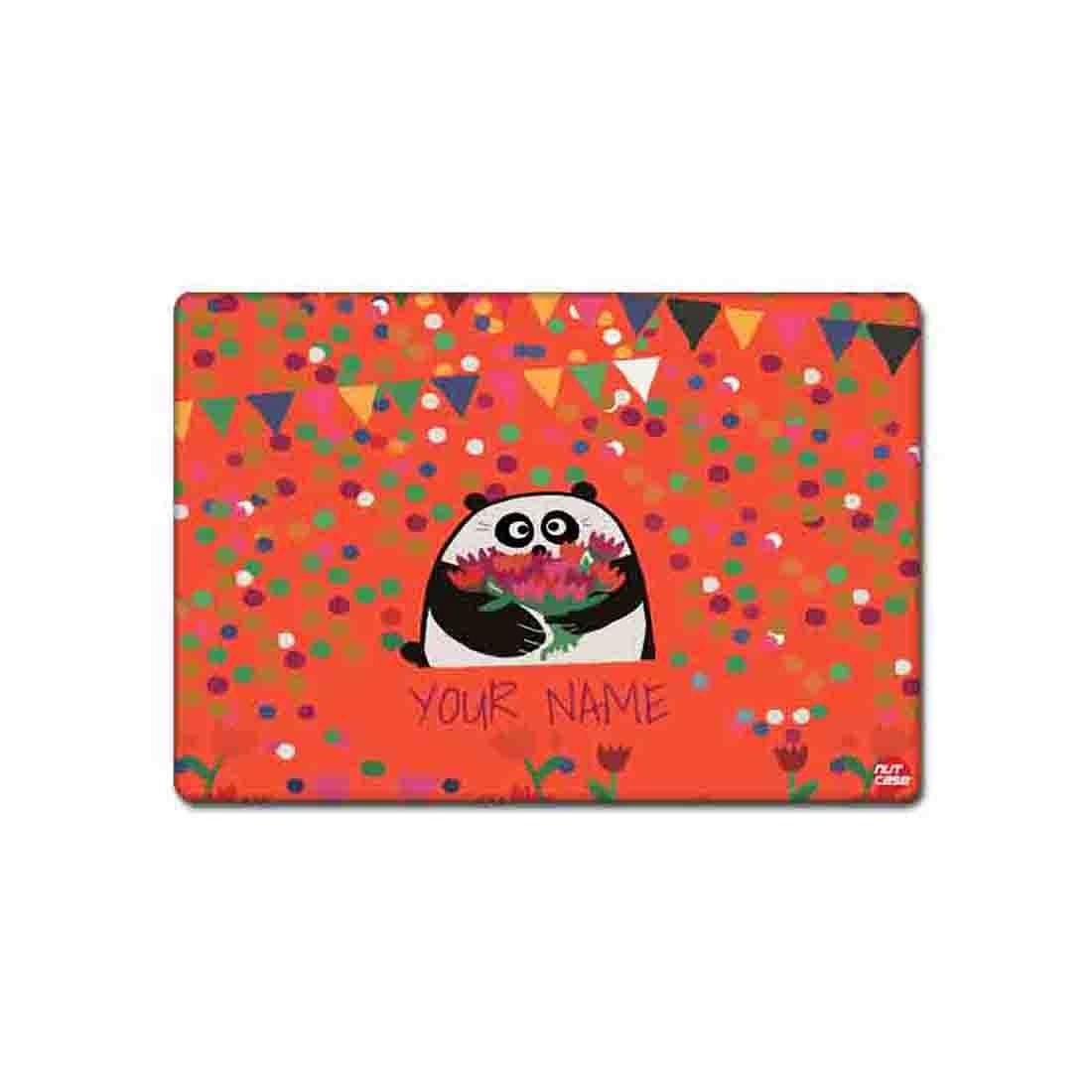 Personalized Fabric Table Mats For Kids  - Cute Panda Nutcase