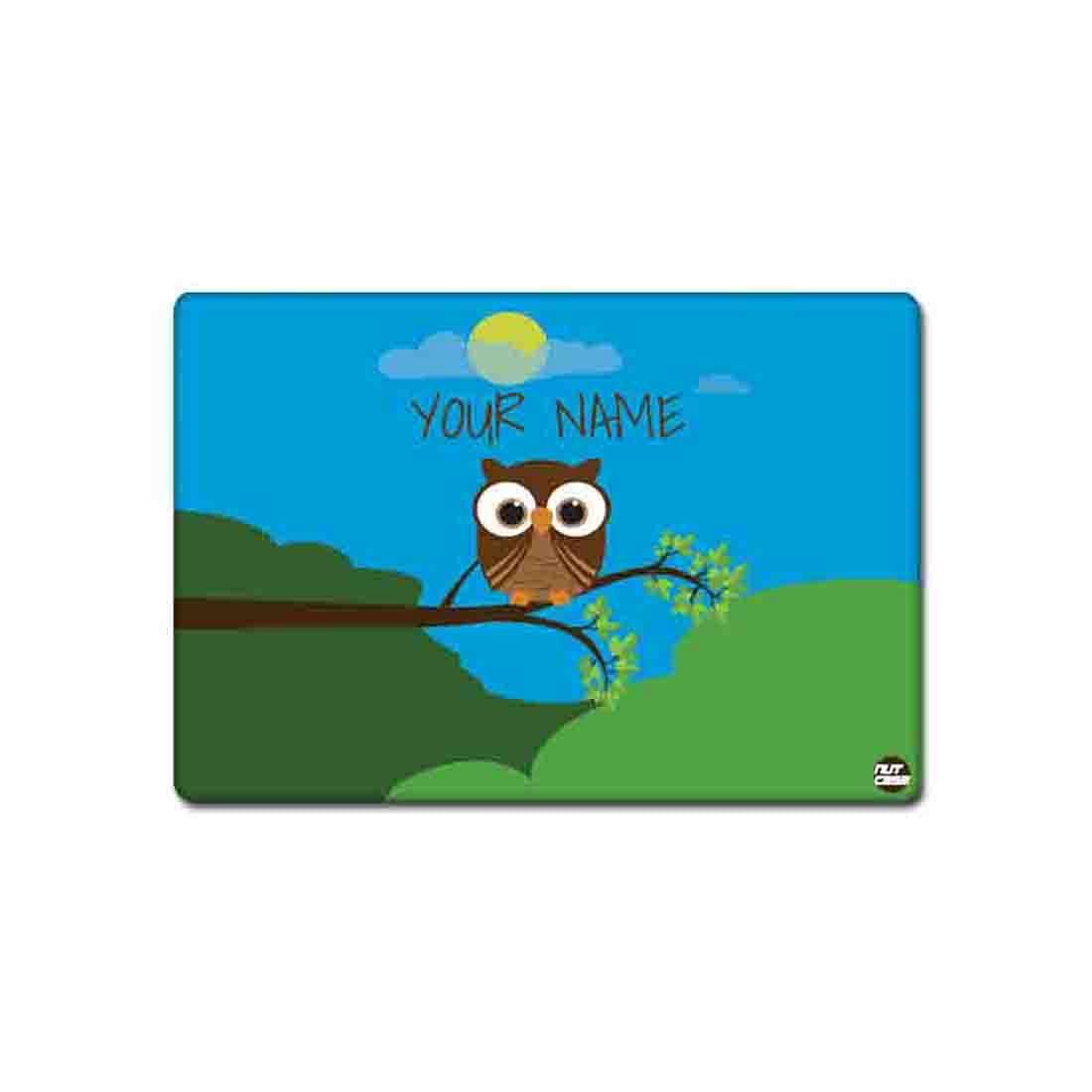 Personalized Return Gifts for Birthday Party Custom Placemats - Owl in Moonlight Nutcase