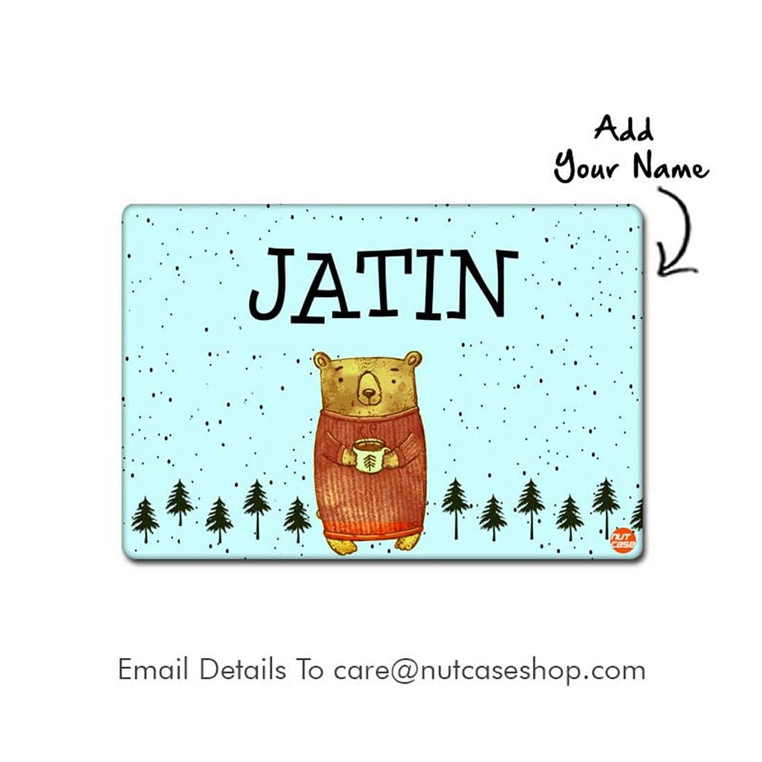 Customized Return Gifts for Birthday Personalized Tablemat - Cute Bear Nutcase
