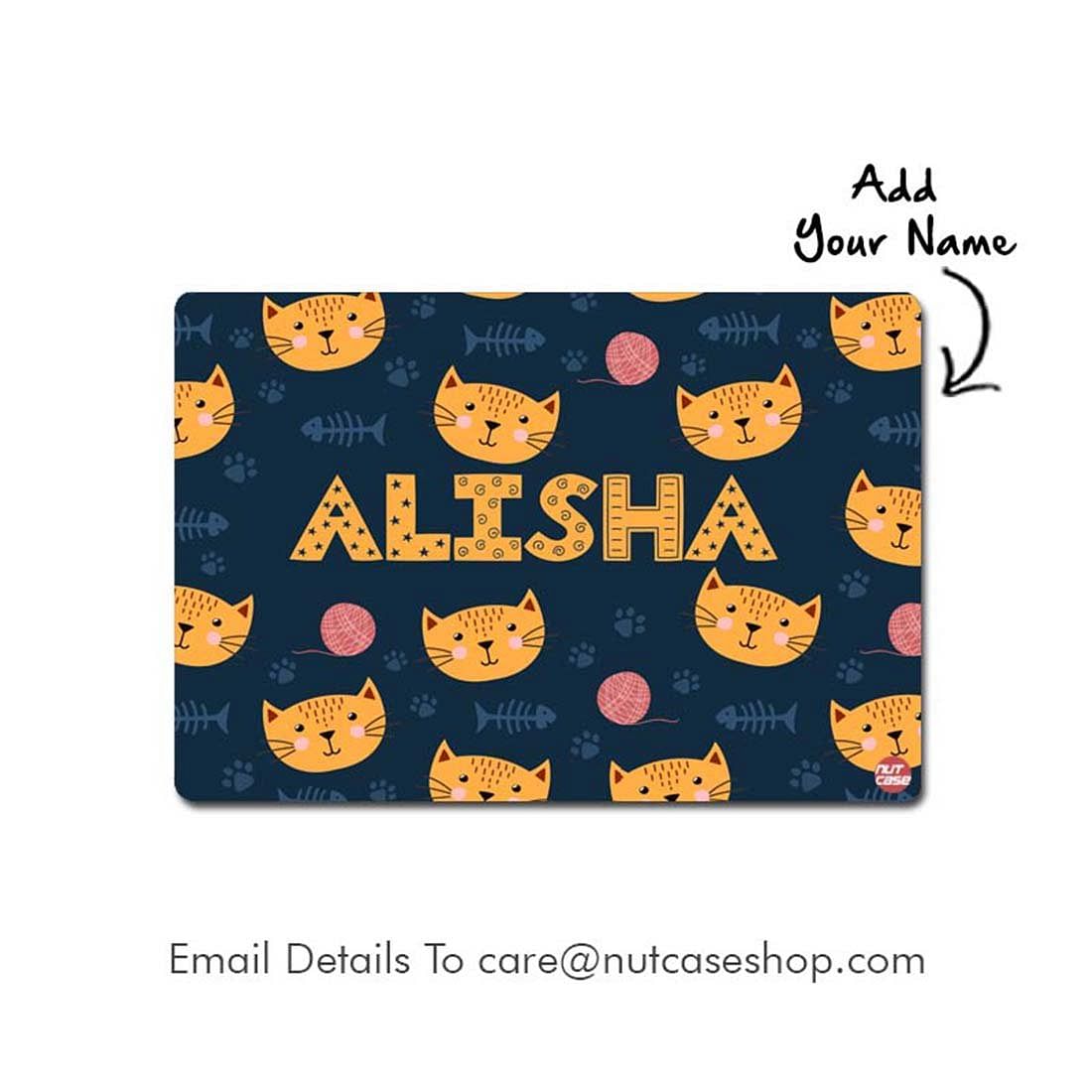 Custom Made Printed Placemats for Kids Return Gift  - A Cute Little Cat Nutcase