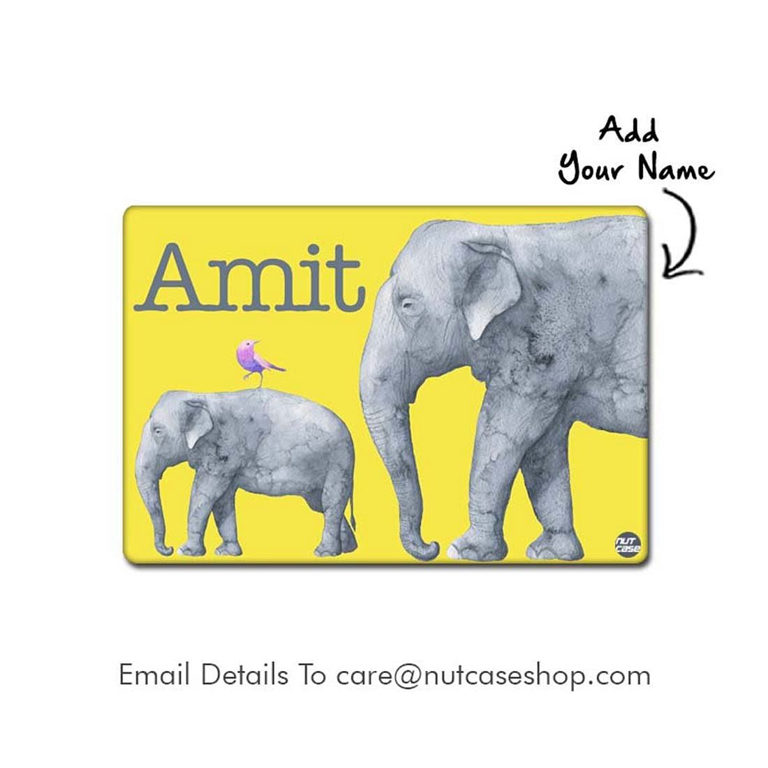 Personalised Animal Theme Return Gift Table Mats for Kids  -  Elephant Love Nutcase