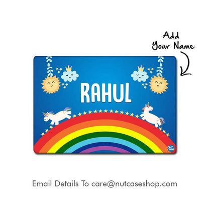 Personalized Placemats for Dining Table Rainbow Theme Return Gifts - Rainbow Nutcase