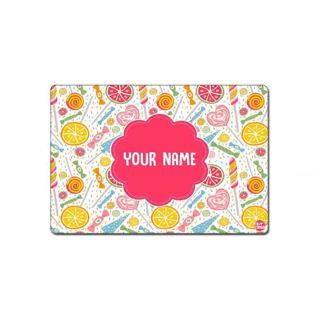 Customized Return Gifts for Birthday Personalized Tablemat Kids - Candy Nutcase