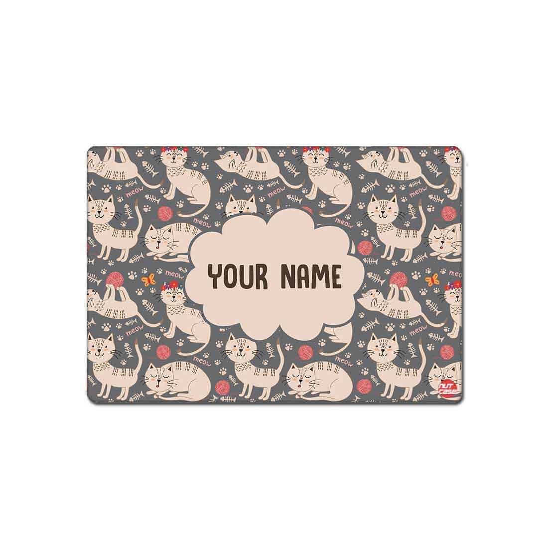 Personalized Table Mats Animal Theme Return Gifts for Kids  - Cute Cat Nutcase